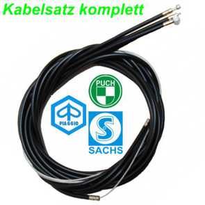 Mofa Kabelsatz ohne Stellschraube Maxi Ciao Sachs Automat 2Gang schwarz Teile Ersatzteile Parts Shop kaufen Schweiz