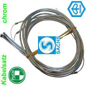 Mofa Kabelsatz chrom Universal 7 Kabel Maxi Ciao Sachs Automat 2Gang Teile Ersatzteile Parts Shop kaufen Schweiz