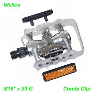 Wellco Pedal WPD-95B 9/16 x 20G Semi Cliples Ersatzteile Shop kaufen Schweiz E- Mountain Bike Fahrrad Velo