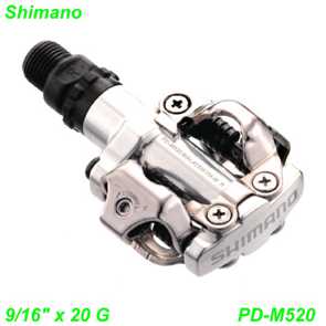 Shimano Pedal PD-M520 9/16 x 20G CR-MO Ersatzteile Shop kaufen Schweiz E- Mountain Bike Fahrrad Velo