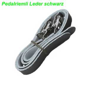 Pedalriemli Leder schwarz per Paar Ersatzteile Shop kaufen Schweiz E- Mountain Bike Fahrrad Velo