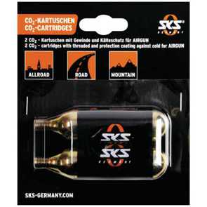 Ersatzpatronen CO2 zu Airgun 16 gr. Set  2 Stk mit Gewinde Ersatzteile Balsthal