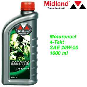 MIDLAND Motorenoel 4-Takt SAE 20W-50 1000 ml Ersatzteile Shop kaufen bestellen Balsthal Schweiz