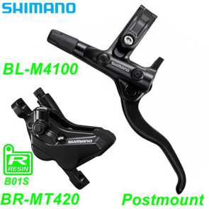 Shimano Scheibenbremsset BR-MT420 BL-M4100 E- Mountain Bike Fahrrad Velo Ersatzteile Shop kaufen bestellen Balsthal Schweiz