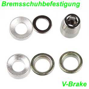 Bremsschuhbefestigung V-Brake Cantilever MTB Mountain Bike Fahrrad Velo Ersatzteile Shop Balsthal