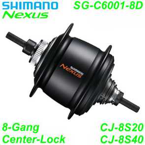 Shimano Getriebenabe SG-C6001-8D 8 Gang schwarz Ersatzteile Shop