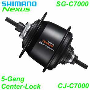 Shimano Getriebenabe Nexus 5-G. SG-C7000-5D 32-L schwarz Center-Lock Ersatzteile Shop