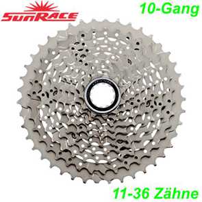 Sunrace Kassette 9f 11-36Zhne silber Shimano kompatibel E- Bike Fahrrad Velo Ersatzteile Shop kaufen Balsthal Schweiz