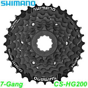 Shimano Kassetten 7-Gang HG20 alle Merken Elekro E- bike Mountainbike Fahrrad Velo Ersatzteile Shop Jeker Balsthal Schweiz