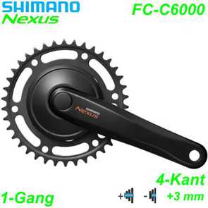 Shimano Kettenradgarnitur Vierkant 4-Kant FC-C6000 schwarz Ersatzteile Shop Schweiz