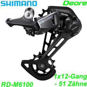 Shimano Wechsel 1x12-G. 2x10-G. RD-M6100 SGS Deore -42Zhne schwarz Top-Normal Direktmo. Box E- bike Mountainbike Fahrrad Velo Ersatzteile Shop Jeker Balsthal Schweiz