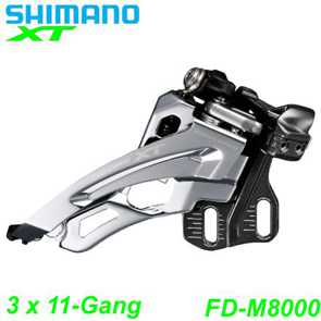 Shimano Umwerfer Deore XT FD-M8000-E 3 x 11-Gang Elektro E- Bike Mountainbike Fahrrad Velo Ersatzteile Shop Jeker Balsthal Schweiz