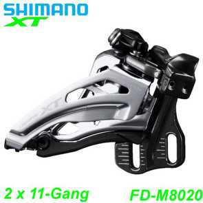 Shimano Umwerfer Deore XT FD-M8020-E 2 x 11-Gang Elektro E- Bike Mountainbike Fahrrad Velo Ersatzteile Shop Jeker Balsthal Schweiz