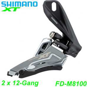 Shimano Umwerfer 2x12-G. FD-M8100-D XT Do-Sw Fr-Pu E- Mountainbike Fahrrad Velo Ersatzteile Shop Jeker Balsthal Schweiz