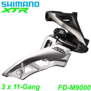 Shimano Umwerfer XTR FD-M9000-H 3 x 11-Gang Elektro E- Bike Mountainbike Fahrrad Velo Ersatzteile Shop Jeker Balsthal Schweiz